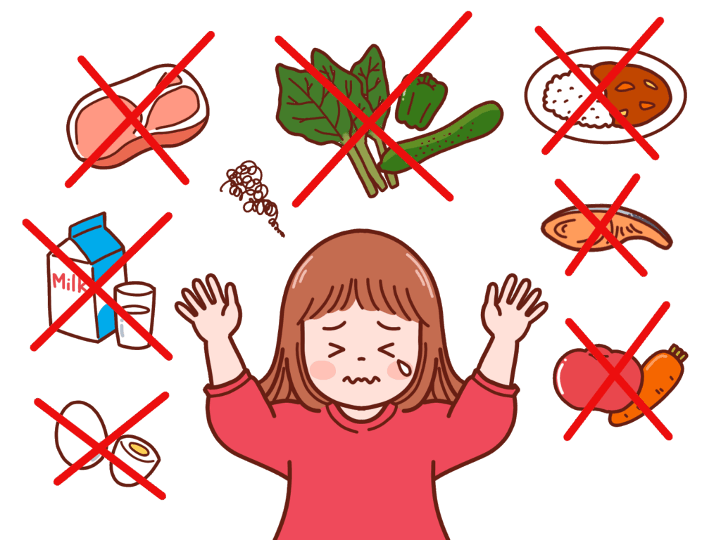 子どもの偏食・食べ物の好き嫌い